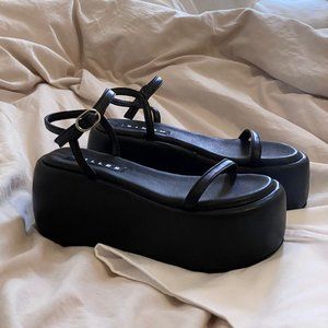 Simon Miller High Raft Black Platform Sandals